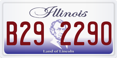 IL license plate B292290