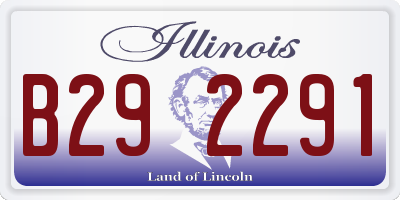 IL license plate B292291