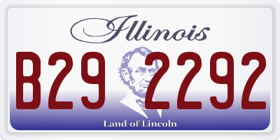 IL license plate B292292