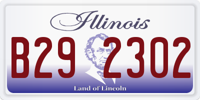 IL license plate B292302
