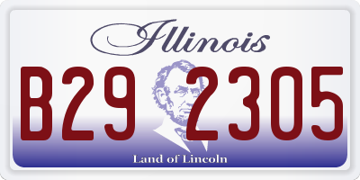 IL license plate B292305