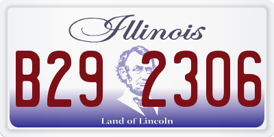IL license plate B292306