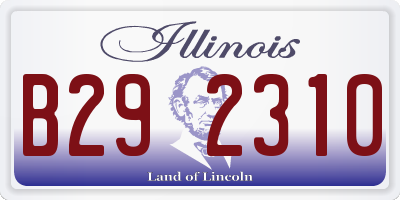 IL license plate B292310