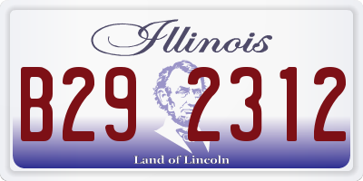 IL license plate B292312