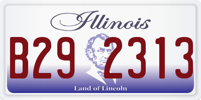 IL license plate B292313