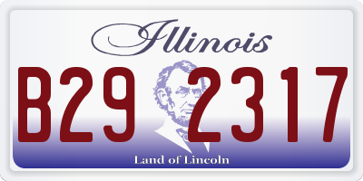 IL license plate B292317