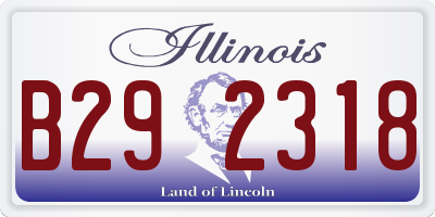 IL license plate B292318