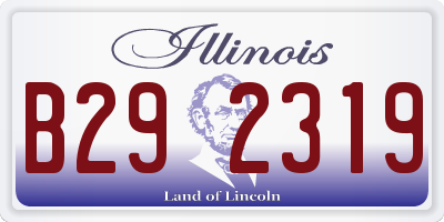 IL license plate B292319