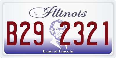 IL license plate B292321