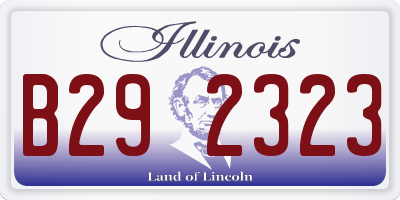 IL license plate B292323