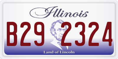 IL license plate B292324