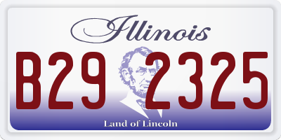 IL license plate B292325