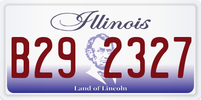 IL license plate B292327