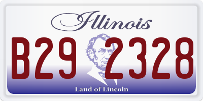IL license plate B292328