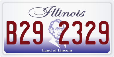 IL license plate B292329