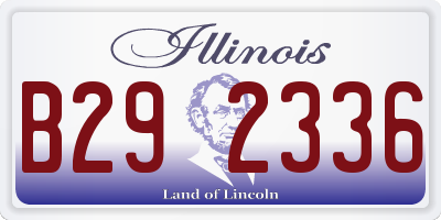 IL license plate B292336