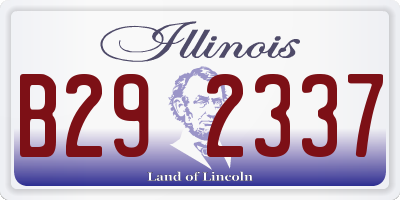 IL license plate B292337