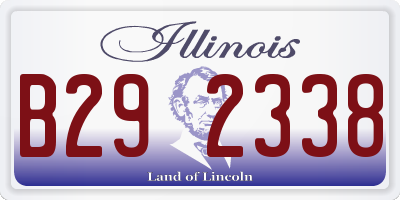 IL license plate B292338