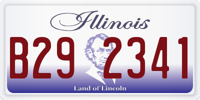 IL license plate B292341