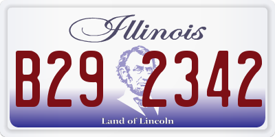 IL license plate B292342
