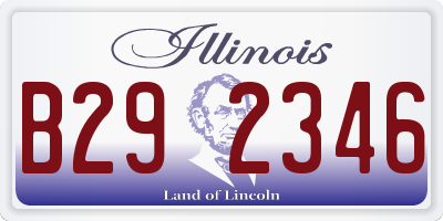 IL license plate B292346
