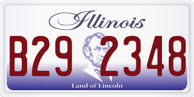 IL license plate B292348