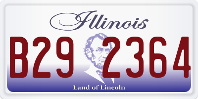 IL license plate B292364