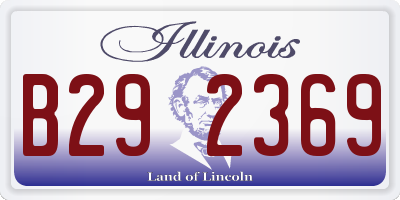 IL license plate B292369