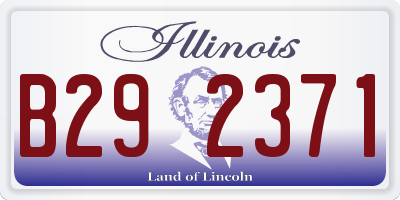 IL license plate B292371