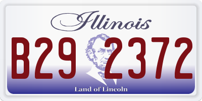 IL license plate B292372