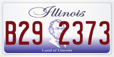 IL license plate B292373