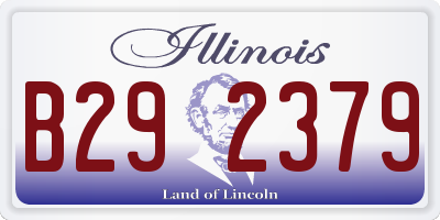 IL license plate B292379