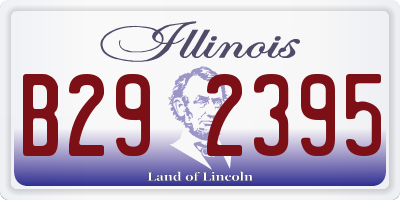 IL license plate B292395