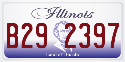 IL license plate B292397