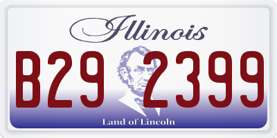 IL license plate B292399