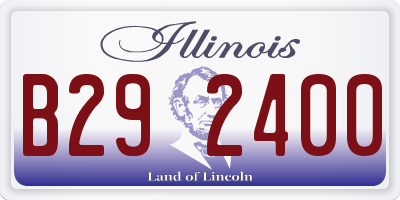 IL license plate B292400