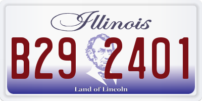 IL license plate B292401