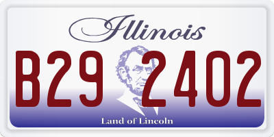 IL license plate B292402
