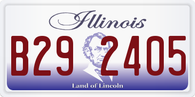 IL license plate B292405