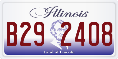 IL license plate B292408