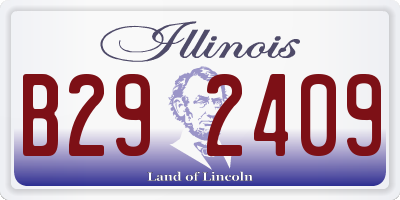 IL license plate B292409