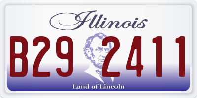 IL license plate B292411