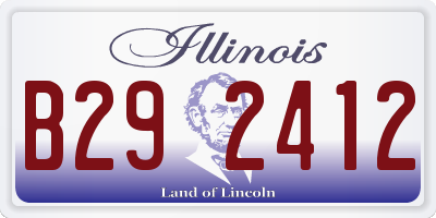 IL license plate B292412