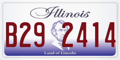 IL license plate B292414