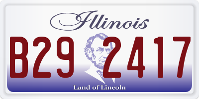 IL license plate B292417