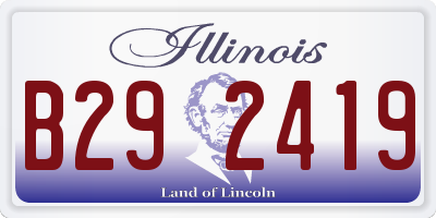 IL license plate B292419