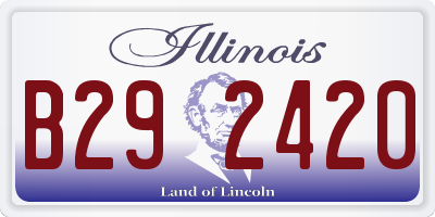 IL license plate B292420