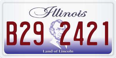 IL license plate B292421