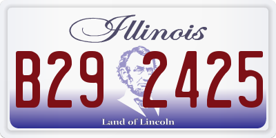IL license plate B292425