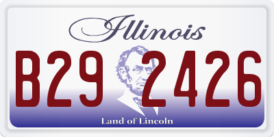 IL license plate B292426